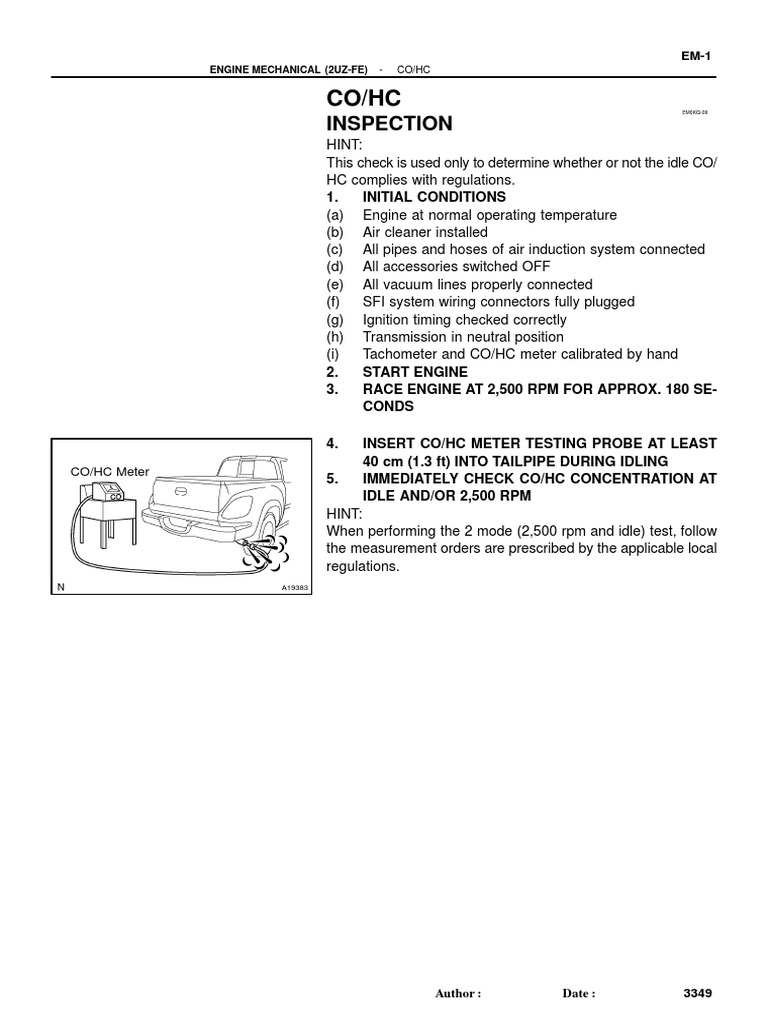 2UZ-FE Engine Mechanical PDF | PDF | Piston | Cylinder (Engine)