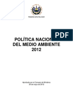 Politica Nacional Medioambiente 2012