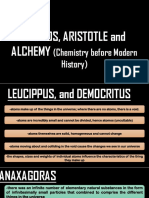 Atomos, Aristotle, and Alcheamy