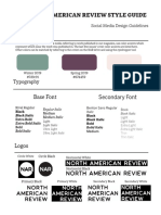 North American Review Style Guide: Color Palette