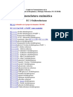 Clasificacion Internacional de Enzimas PDF