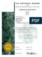 Certificate of Authorization for Team Industrial Services