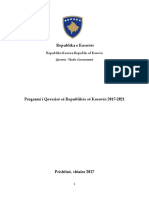 Programi I Qeverise Se Republikes Se Kosoves 2017 2021 PDF