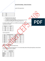 Chapter (4) Forecasting - Class (1) Exercises