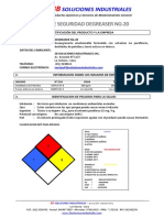 001 Msds - Degreaser NG 20