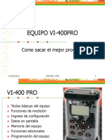 Vibraciones Uso Del Vi-400pro