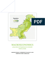 Macroeconomics: Analysis of Pakistan Economy Indicators