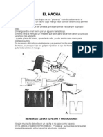 Técnicas Scouts - Hacha