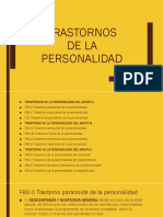 Trastornos de La Personalidad