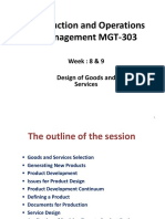 Design of Goods and Services (Week-8&9) (1)