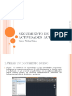 Seguimiento de Actividades Autocad 2d