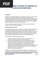 Pigsty Design Principles and Layout | PDF | Domestic Pig | Pig