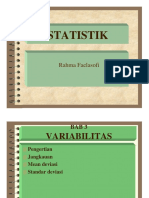 STATISTIK VARIABILITAS