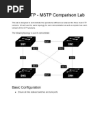 STP - RSTP - MSTP Comparison Lab