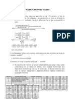 TALLER DE BALANCEO DE LINEA (Grupo)