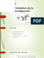 Las Variables de La Investigacion PDF