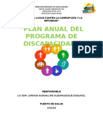 Plana Anual de Discapidad