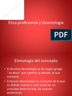 Ética Profesional y Deontología