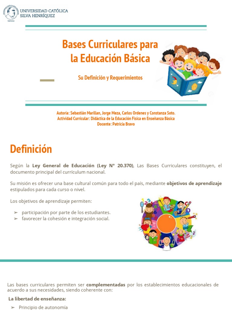 Bases Curriculares Ed Básica PDF Educación primaria Plan de estudios