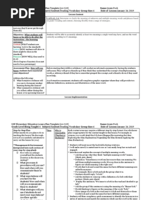 small group lesson plan with ct