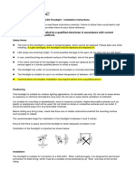 LED Floodlight Installation Guide