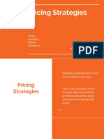 Pricing Strategies: Pasion Quintero Ramos Recepcion 4Fph