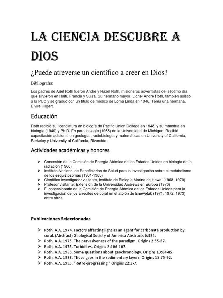 La Ciencia Descubre A Dios | PDF