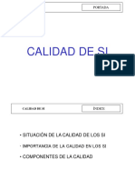 Calidad Del SI