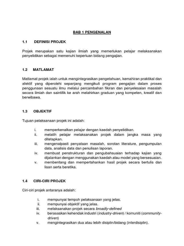 Contoh Proposal Projek Akhir Politeknik Kejuruteraan Mekanikal - Savannagwf