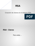 Creacion de Claves en El Sistema RSA PDF