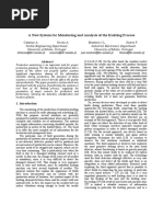 A New System For Monitoring and Analysis of The Knitting Process