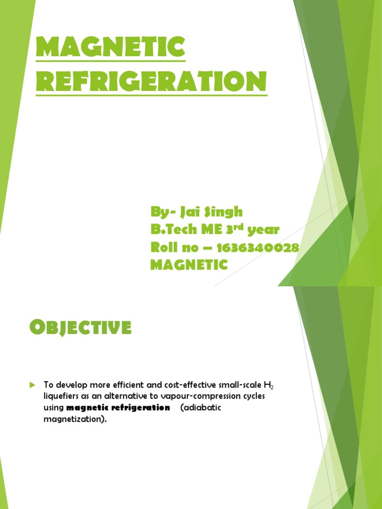 Presentation of Refrigeration PDF Thermodynamic Properties