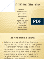 Diabetes Melitus (DM) Pada Lansia