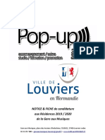 Fiche de Candidature POP-UP 2019