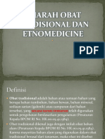 Pertemuan 1 & 2 Sejarah Obat Herbal Tradisional Dan Etnomedicine