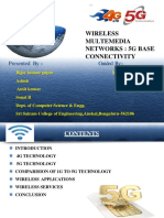 Wireless Multemedia Networks: 5G Base Connectivity: Presented By:-Guided By