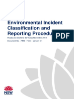 Environmental Incident Classification and Reporting Procedure