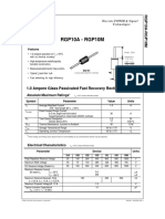 RGP10A - RGP10M: 1.0 Ampere Glass Passivated Fast Recovery Rectifiers