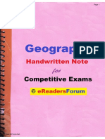Geography Handwritten Notes PDF