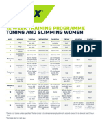 Toning Slimming-12 Week Training Programme-Women