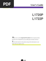 L1720P L1722P: User's Guide