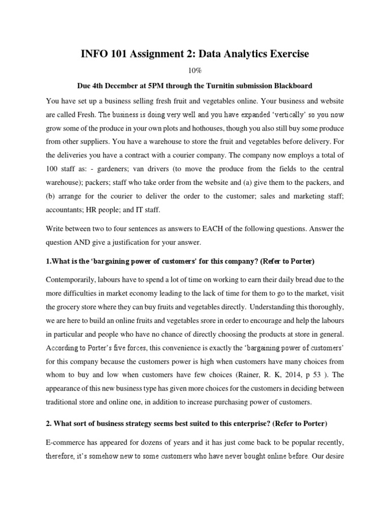 Info Assignment 2 (Completed) | PDF | Analytics | Marketing