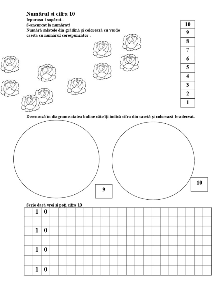 Numarul Si Cifra 10