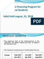 Health Care Financing Program For International Students Valid Until August, 31, 2018