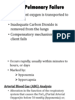 Acute Pulmonary Failure