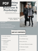 Researching Consumer Behaviour & Psychology: Young Urbanites (Uk & India)