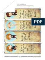 Harry Potter Bookmarks PDF