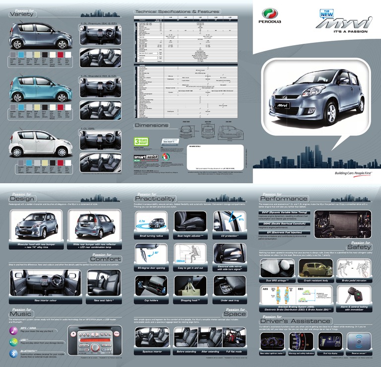 Myvi Brochure Color Information | PDF