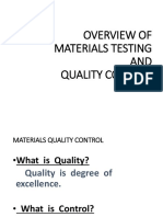 Material Testing Quality Control