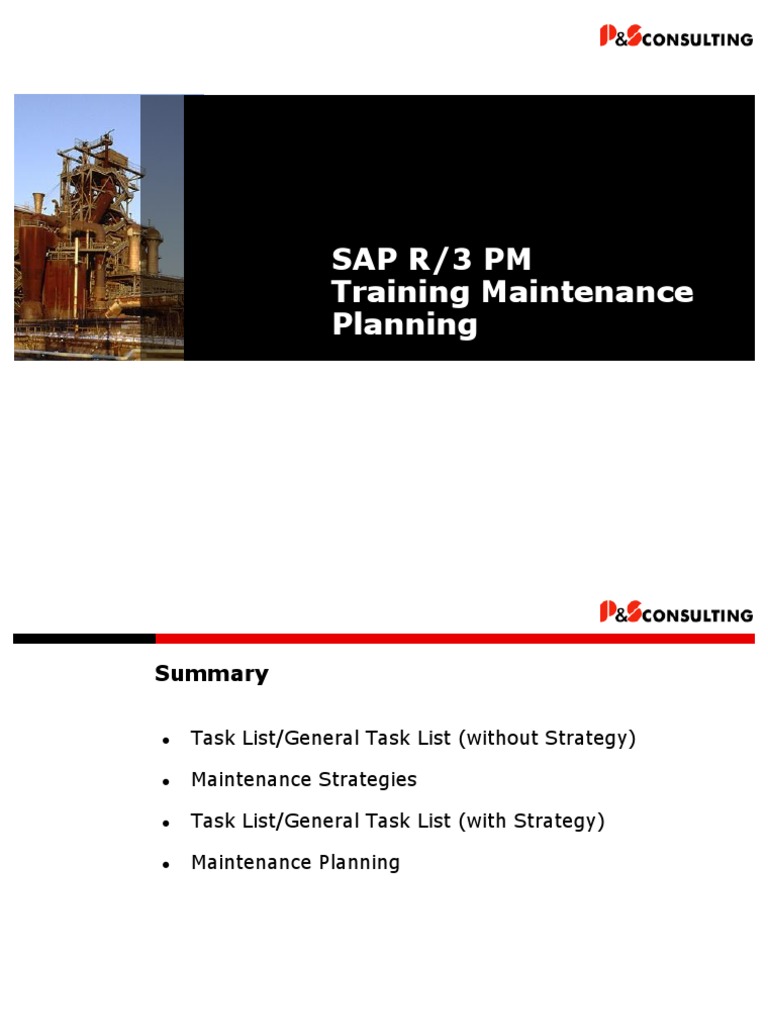 Sap-Pm Maintenance Planning PDF | PDF | Business | Computing